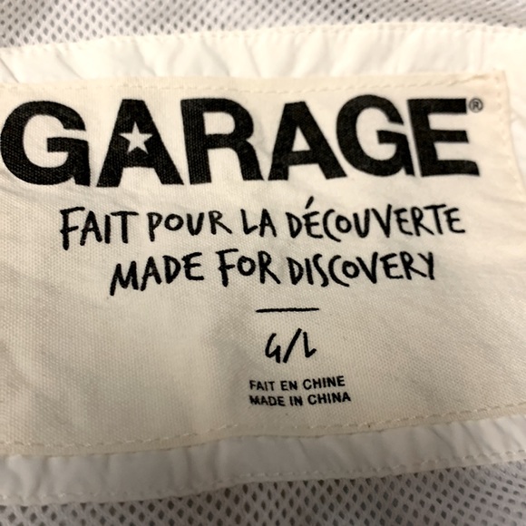 Garage spring jacket, white/purple/pink, youth size large. - Picture 9 of 10